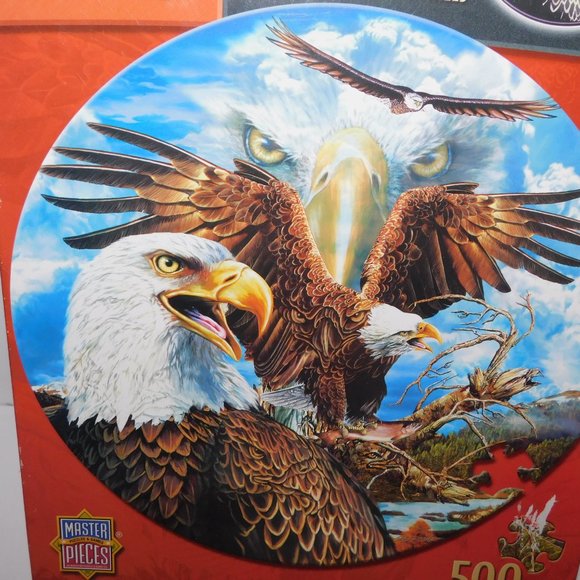 Master Pieces Steven Michael Gardner Eagle Spirit Glow in the Dark Puzzle - Picture 4 of 12